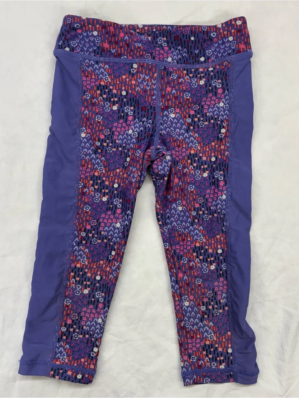 Tea Purple Activewear Tank Cropped Leggings Girls Size 5